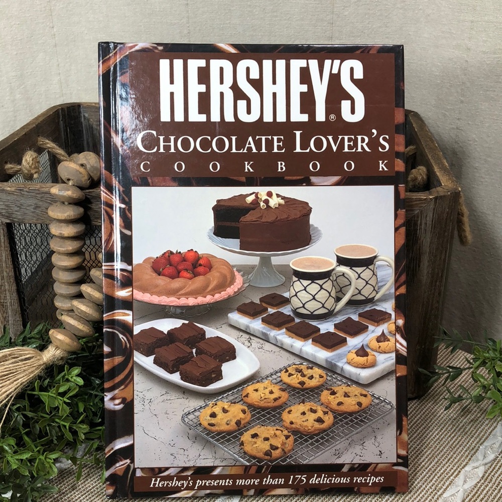 Vintage 1993 Hershey’s Chocolate Lovers Cookbook Hardcover Book